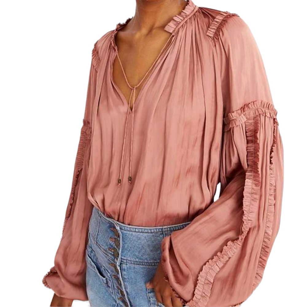 ULLA JOHNSON Maeve Blouse Womens size 6 - Picture 1 of 7